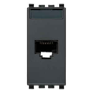 Vimar Eikon - Prise RJ45 Netsafe Cat5e UTP (Gris)