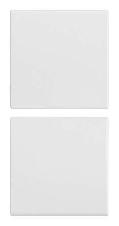 Vimar Eikon Evo/Exé - 2 demi-boutons 1M (Vide - Blanc)