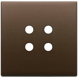 Vimar Eikon Exé Tondo - Plaque de recouvrement 2Mx4 (Bronze brossé)