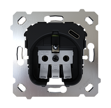 Zennio ZS55 - Penaarde insert met USB C 16A/250V