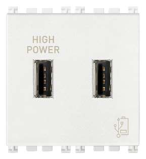 Vimar Arké - USB-A Voedingseenheid 2M 5V 2,1A (Wit)