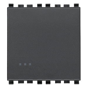 Vimar Eikon - Interrupteur 1P 16AX 2M (Gris)
