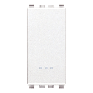 Vimar Eikon - Bouton-poussoir 1P NO 10A (Blanc)