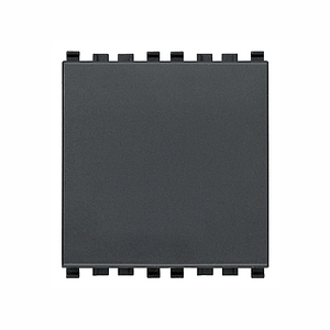 Vimar Eikon - Bouton-poussoir 1P NO 10A 2M avec bornes rapide (Gris)