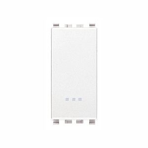 Vimar Eikon - Bouton-poussoir 1P NO 10A avec bornes rapide (Blanc)