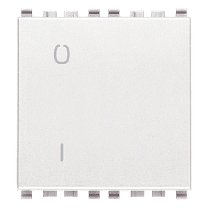 Vimar Eikon - Interrupteur 2P 16AX 2M (Blanc)