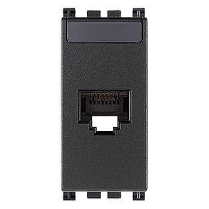 Vimar Arké - RJ45 Cat6A Netsafe UTP stopcontact (Grijs)