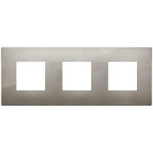 Vimar Arké Classic - Metal-Color 6M - 2+2+2x71 (Métal - Geborsteld inox)