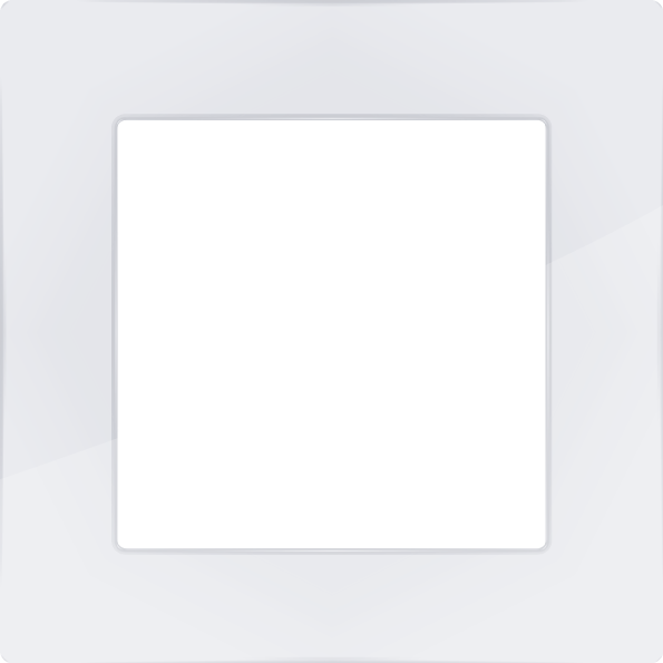 Weinzierl MATCH 55 - Plaque de recouvrement Fusion 1M (Verre, Blanc)