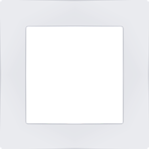 Weinzierl MATCH 55 - Plaque de recouvrement Fusion 1M (Plastique, Blanc)