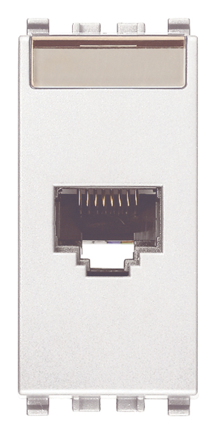 Vimar Eikon - RJ45 Cat6A Netsafe UTP stopcontact (Wit)