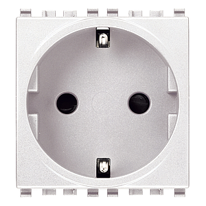 Vimar Eikon - 2P+E 16A Prise schuko avec griffes (Blanc)