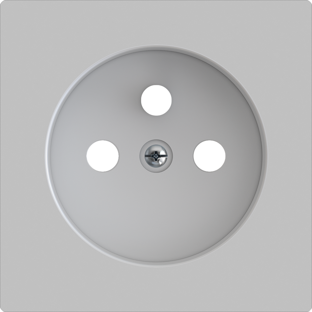 Zennio ZS55 - Penaarde centraalplaat (Zilver) - VPE=10
