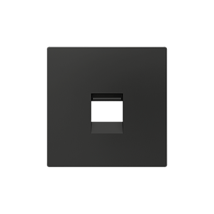 Zennio ZS55 - Enjoliveur pour connecteur RJ45 singulier (Anthracite)