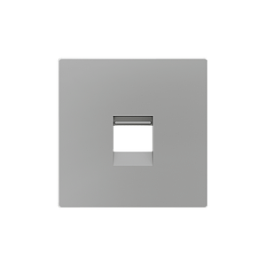 Zennio ZS55 - Enjoliveur pour connecteur RJ45 singulier (Argenté)