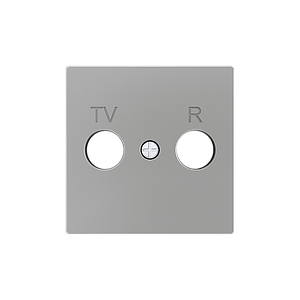 Zennio ZS55 - Enjoliveur TV-R/SAT (Argenté)