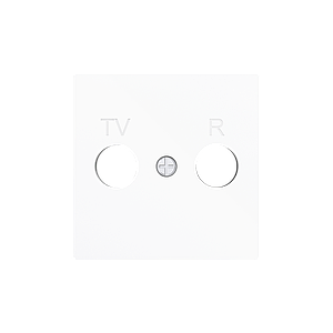 Zennio ZS55 - TV-R/SAT centraalplaat (Wit)