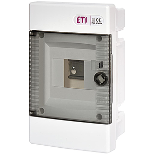 ETI DIDO - Boite à fusibles à encastrer ECM4PT (Porte transparente)
