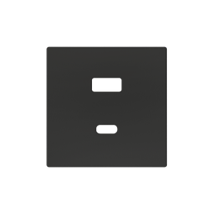 Zennio ZS55 - USB-C+A centraalplaat (Antraciet)