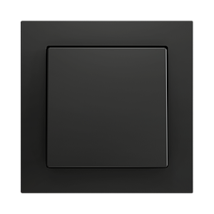 Zennio ZS55 - Bouton poussoir Soft - simple 2-p (Anthracite)