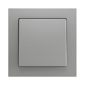 Zennio ZS55 - Bouton poussoir Soft - simple 2-p (Argent) - VPE=10