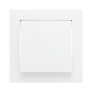 Zennio ZS55 - Bouton poussoir Soft - simple 2-p (Blanc)