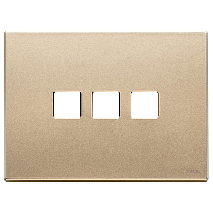 Vimar Eikon Exé Flat - Plaque de recouvrement 3Mx3 (or satiné)