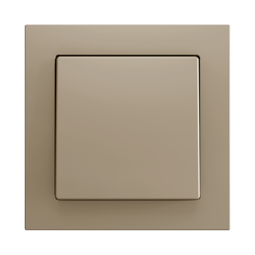 Zennio ZS55 - Bouton poussoir Soft - simple 1-p (Champagne)