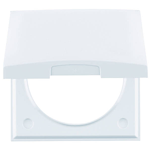 Berker Integro Flow/Pure - Plaque de recouvrement 1P avec couvercle (Blanc polaire brillant) - UE=10