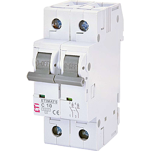 ETI Etimat 6 - Automaat C 2p 6kA 10A