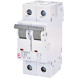 ETI Etimat 6 - Automaat C 2p 6kA 63A