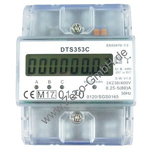 Schell kWh meter 3F DHZ3 - 5(80)A modulair/LCD - MID geijkt