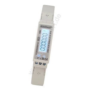 kWh meter 2F WHZ1 - 5(45)A modulair/LC Display MID geijkt